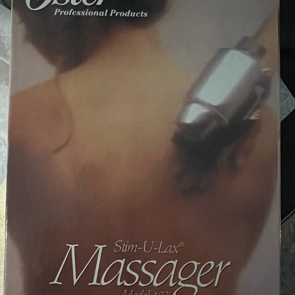 Oster Stim-U-Lax Chrome Housing Rubber Hand Pad Massager #76103-100 - used twice - Picture 8 of 9